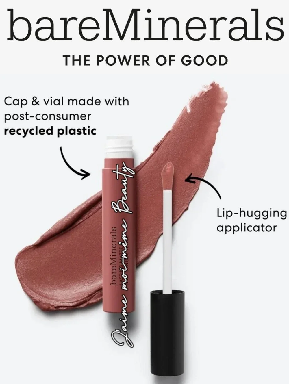 bareMinerals Mineralist Matte Liquid Lipstick - Mighty - Cool Midtone Pink